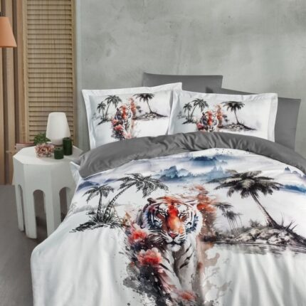 Постільна білизна First Choice 3D Satin 200 х 220 см Tiger