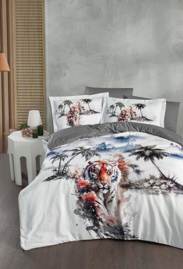 Постільна білизна First Choice 3D Satin 200 х 220 см Tiger купити Постільна білизна First Choice 3D Satin 200 х 220 см Tiger — изображение 1