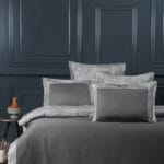 Постільна білизна La Romano Silk Satin 200×220 см Rivano Steel Grey