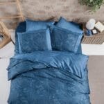 Постільна білизна La Romano Premium Satin 200×220 см Theron Blue