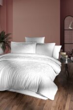 Постільна білизна La Romano Premium Satin 160×220 см сімейний Vandela White