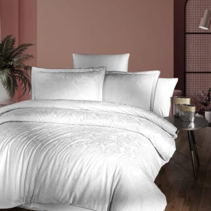 Постільна білизна La Romano Premium Satin 160×220 см сімейний Vandela White