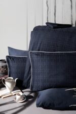 Постільна білизна La Romano Premium Satin 160×220 см сімейний Rodel Navy Blue — изображение 2