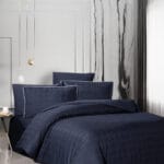 Постільна білизна La Romano Premium Satin 160×220 см сімейний Rodel Navy Blue