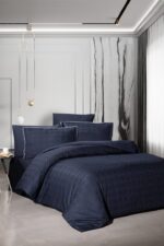 Постільна білизна La Romano Premium Satin 160×220 см сімейний Rodel Navy Blue