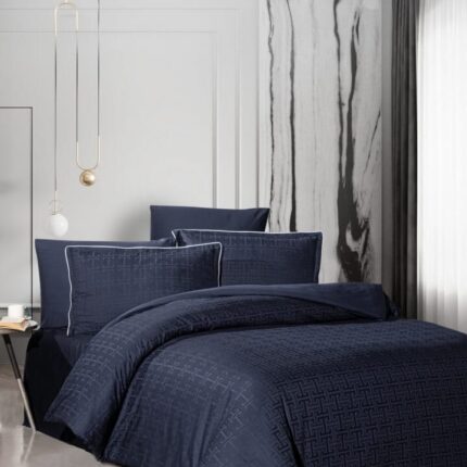 Постільна білизна La Romano Premium Satin 160×220 см сімейний Rodel Navy Blue