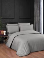 Постільна білизна La Romano Premium Satin 160×220 см сімейний Lucca Ash