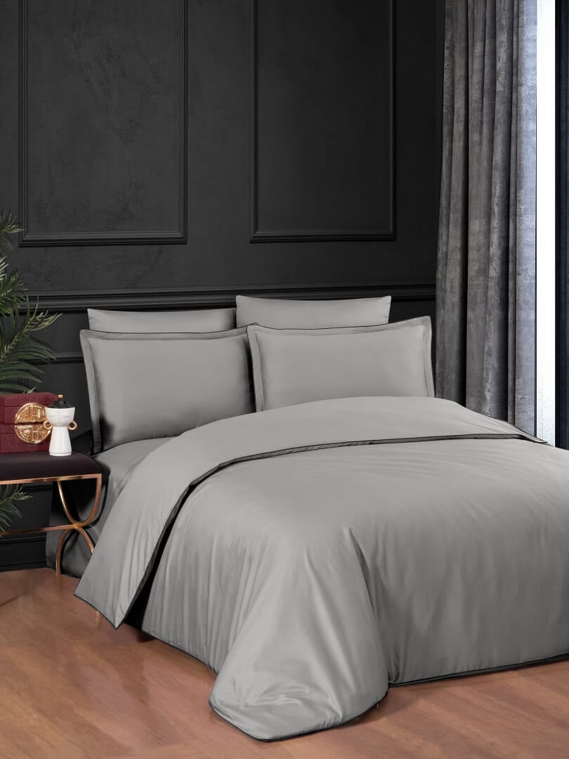 Постільна білизна La Romano Premium Satin 160×220 см сімейний Lucca Ash купити Постільна білизна La Romano Premium Satin 160×220 см сімейний Lucca Ash — изображение 1