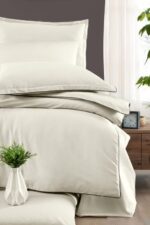 Постільна білизна La Romano Premium Satin 160×220 см сімейний Lucca Cream — изображение 2
