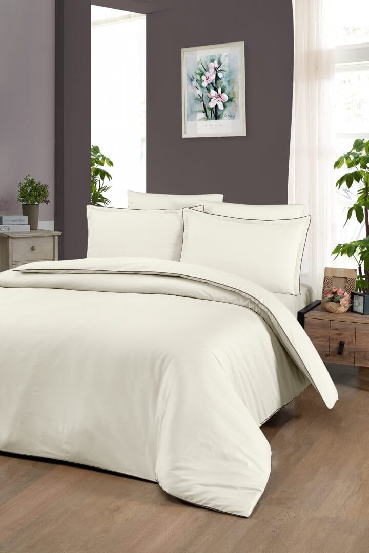 Постільна білизна La Romano Premium Satin 160×220 см сімейний Lucca Cream купити Постільна білизна La Romano Premium Satin 160×220 см сімейний Lucca Cream — изображение 1