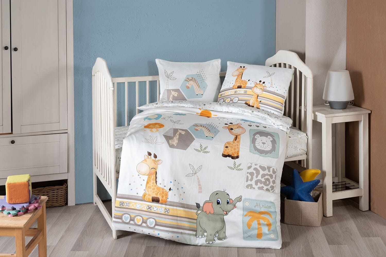 Постільна білизна для новонароджених First Choice Baby Digital Satin 100х150 см. Safari купити Постільна білизна для новонароджених First Choice Baby Digital Satin 100х150 см. Safari — изображение 1
