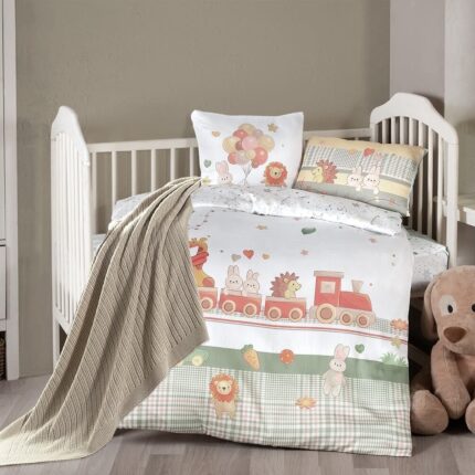 Постільна білизна для новонароджених з пледом First Choice Baby Digital Satin Nirvana 100х150 см. Toys