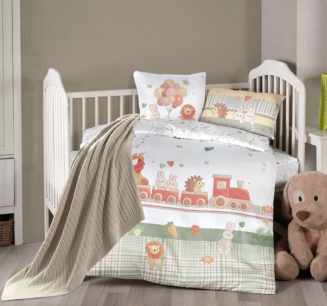 Постільна білизна для новонароджених з пледом First Choice Baby Digital Satin Nirvana 100х150 см. Toys купити Постільна білизна для новонароджених з пледом First Choice Baby Digital Satin Nirvana 100х150 см. Toys - Зображення 1
