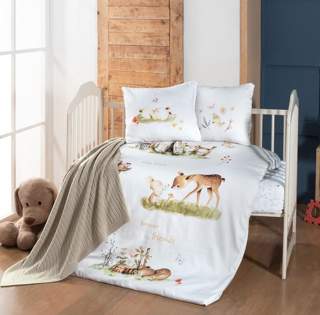 Постільна білизна для новонароджених з пледом First Choice Baby Digital Satin Nirvana 100х150 см. Nova купити Постільна білизна для новонароджених з пледом First Choice Baby Digital Satin Nirvana 100х150 см. Nova - Зображення 1