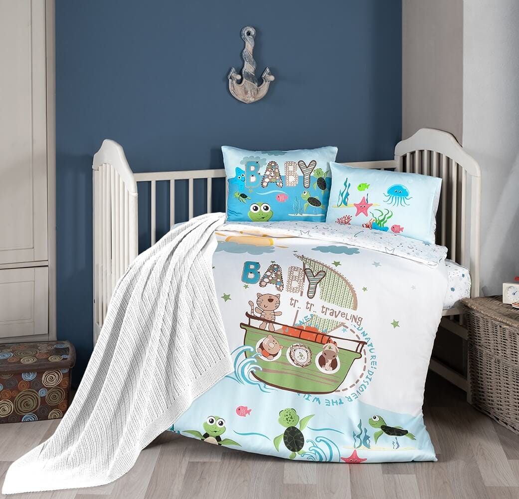 Постільна білизна для новонароджених з пледом First Choice Baby Digital Satin Nirvana 100х150 см. Discover купити Постільна білизна для новонароджених з пледом First Choice Baby Digital Satin Nirvana 100х150 см. Discover - Зображення 1
