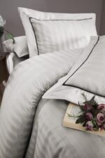 Постільна білизна First Choice Deluxe Satin 160 х 220 см Novel Line Sand - Зображення 2