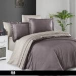 Постільна білизна First Choice Deluxe Satin  200 х 220 см Serenity Lilac & Beige