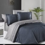 Постільна білизна First Choice Deluxe Satin DARK  200 х 220 см Serenity Denim & Grey