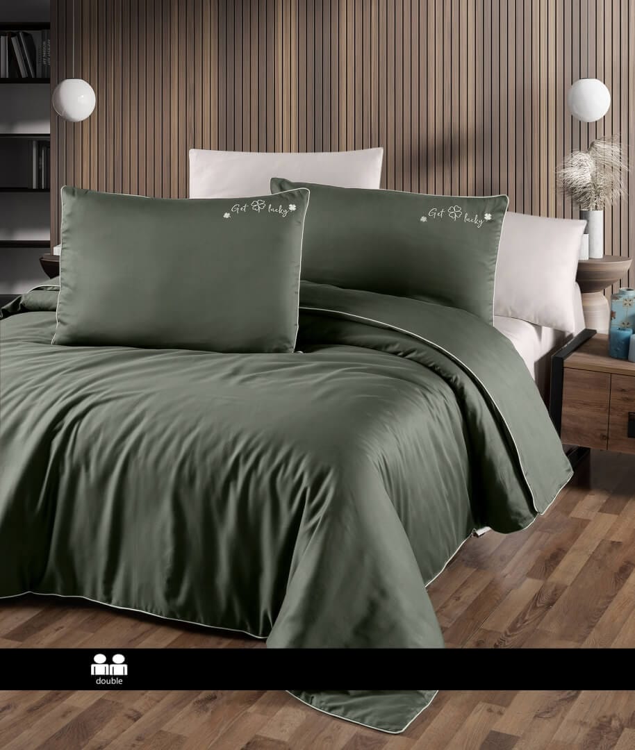 Постільна білизна First Choice Deluxe Satin DARK 200 х 220 см Timeless Dark Green купити Постільна білизна First Choice Deluxe Satin DARK 200 х 220 см Timeless Dark Green — изображение 1
