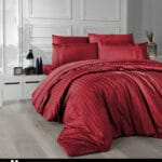 Постільна білизна First Choice Deluxe Satin DARK  200 х 220 см New Trend Red