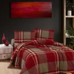 Постільна білизна First Choice Flannel 160 х 220 см сімейна Veldor Bordeaux