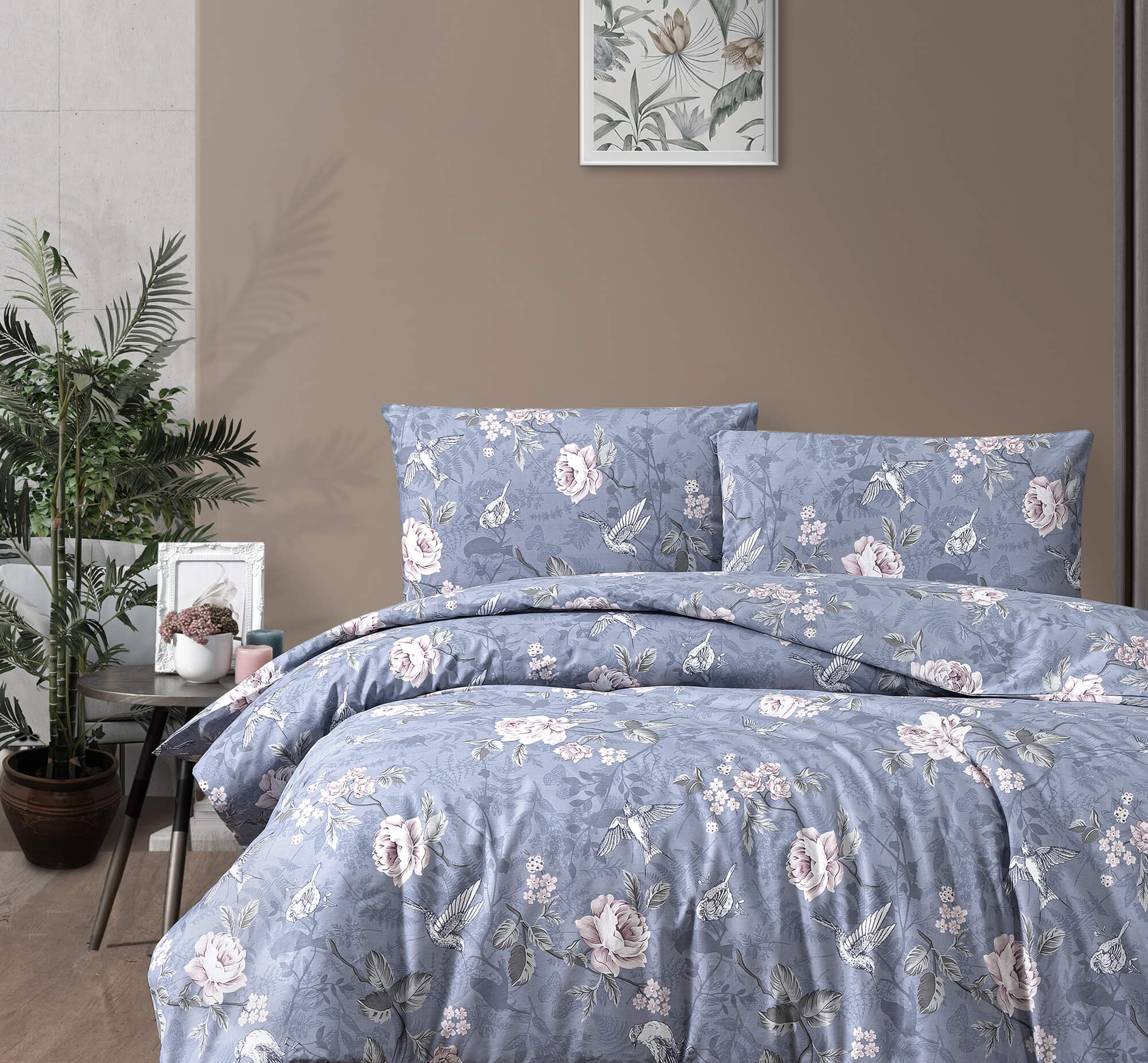 Постільна білизна First Choice Homesko Ranforse 160 х 220 см сімейний Ibiza Indigo купити Постільна білизна First Choice Homesko Ranforse 160 х 220 см Ibiza Indigo — изображение 1