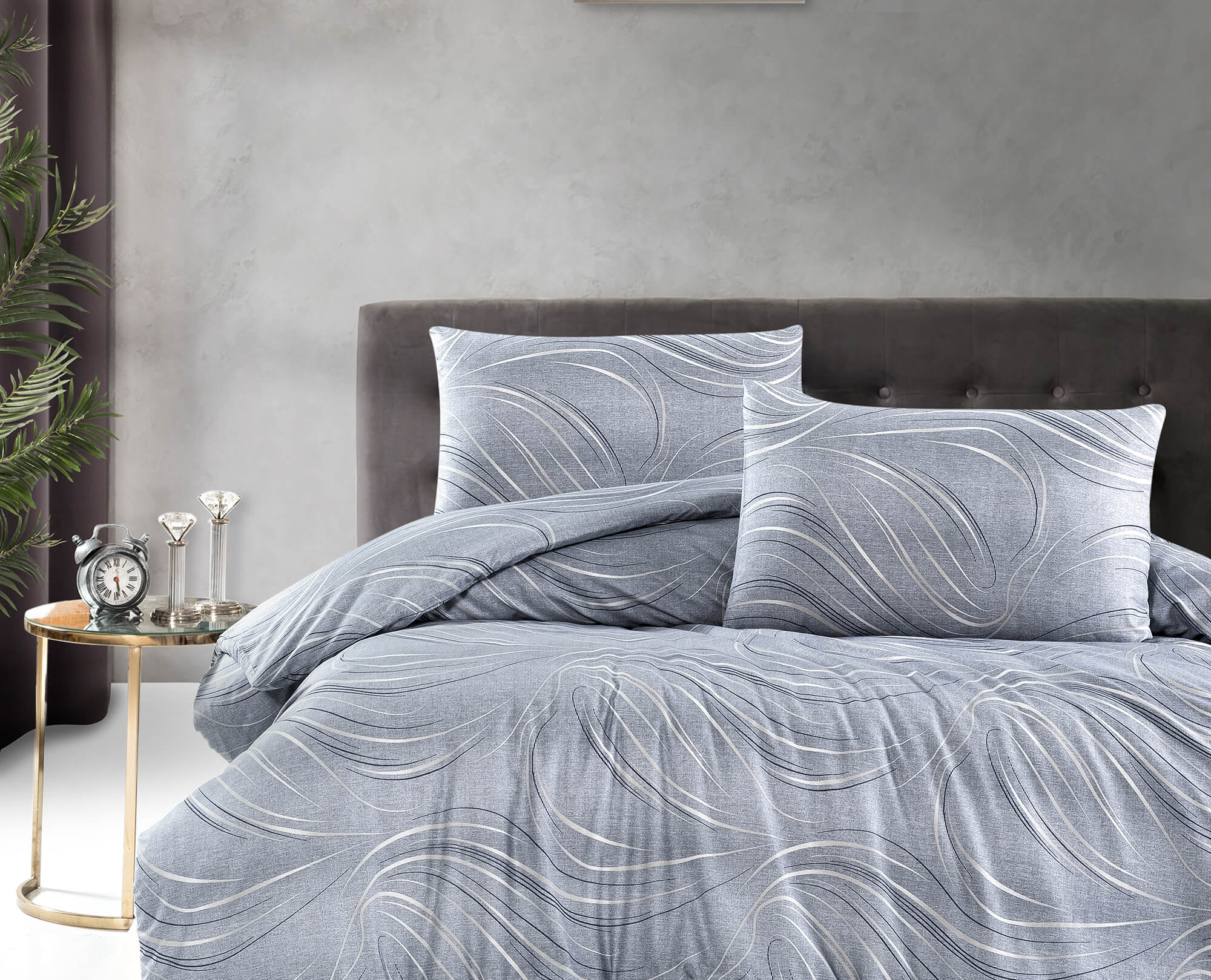 Постільна білизна First Choice Homesko Ranforse 160 х 220 см сімейний Donis Grey купити Постільна білизна First Choice Homesko Ranforse 160 х 220 см Donis Grey — изображение 1