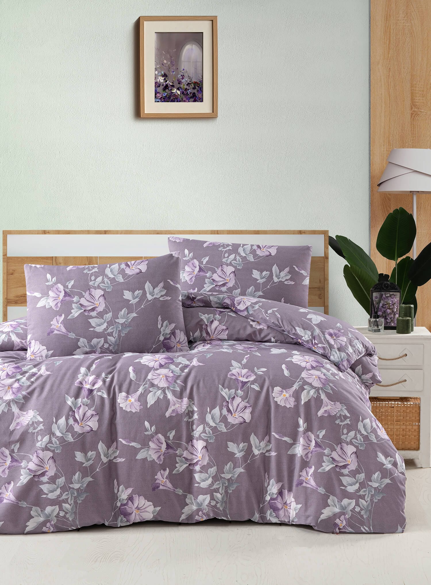 Постільна білизна First Choice Homesko Ranforse 160 х 220 см сімейний Santino Purple купити Постільна білизна First Choice Homesko Ranforse 160 х 220 см Santino Purple - Зображення 1