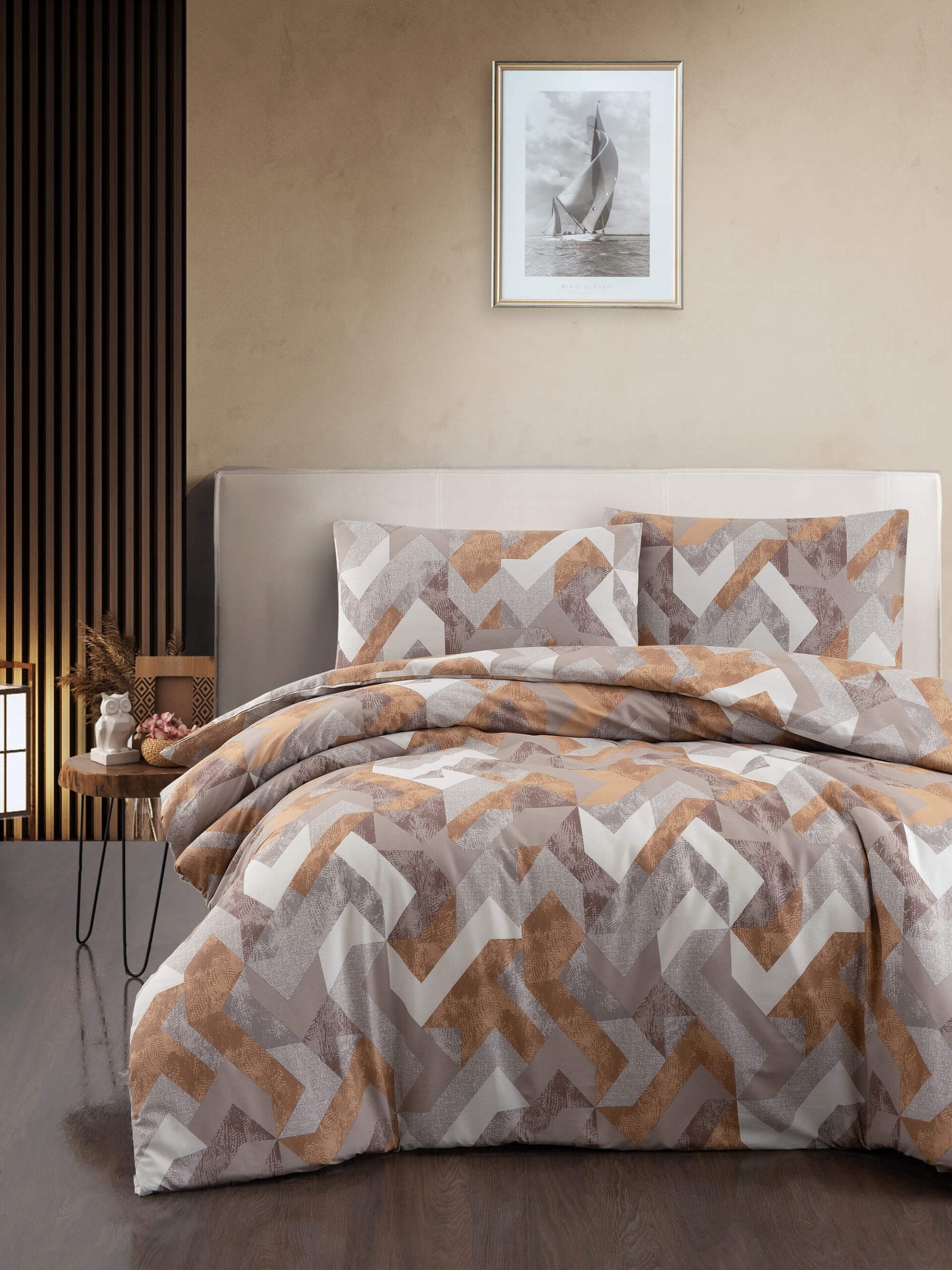 Постільна білизна First Choice Homesko Ranforse 160 х 220 см сімейний Rayce Brown купити Постільна білизна First Choice Homesko Ranforse 160 х 220 см Rayce Brown - Зображення 1