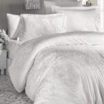 Постільна білизна First Choice Jacquard Satin 160 х 220 см Sofya Cream