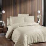 Постільна білизна First Choice Jacquard Satin  200 х 220 см Tecna Champagne