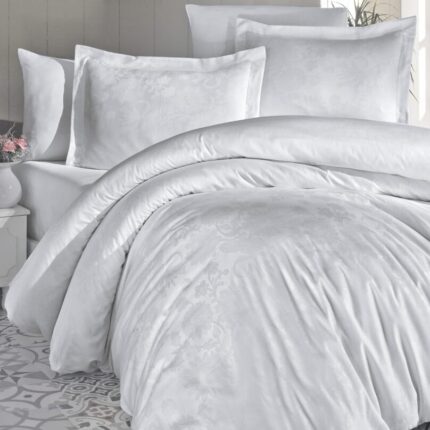 Постільна білизна First Choice Jacquard Satin 160 х 220 см Herra White