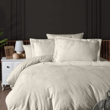 Постільна білизна First Choice Jacquard Satin 160 х 220 см Stesha Beige