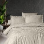 Постільна білизна First Choice Jacquard Satin  160 х 220 сімейний см Doreta Soil