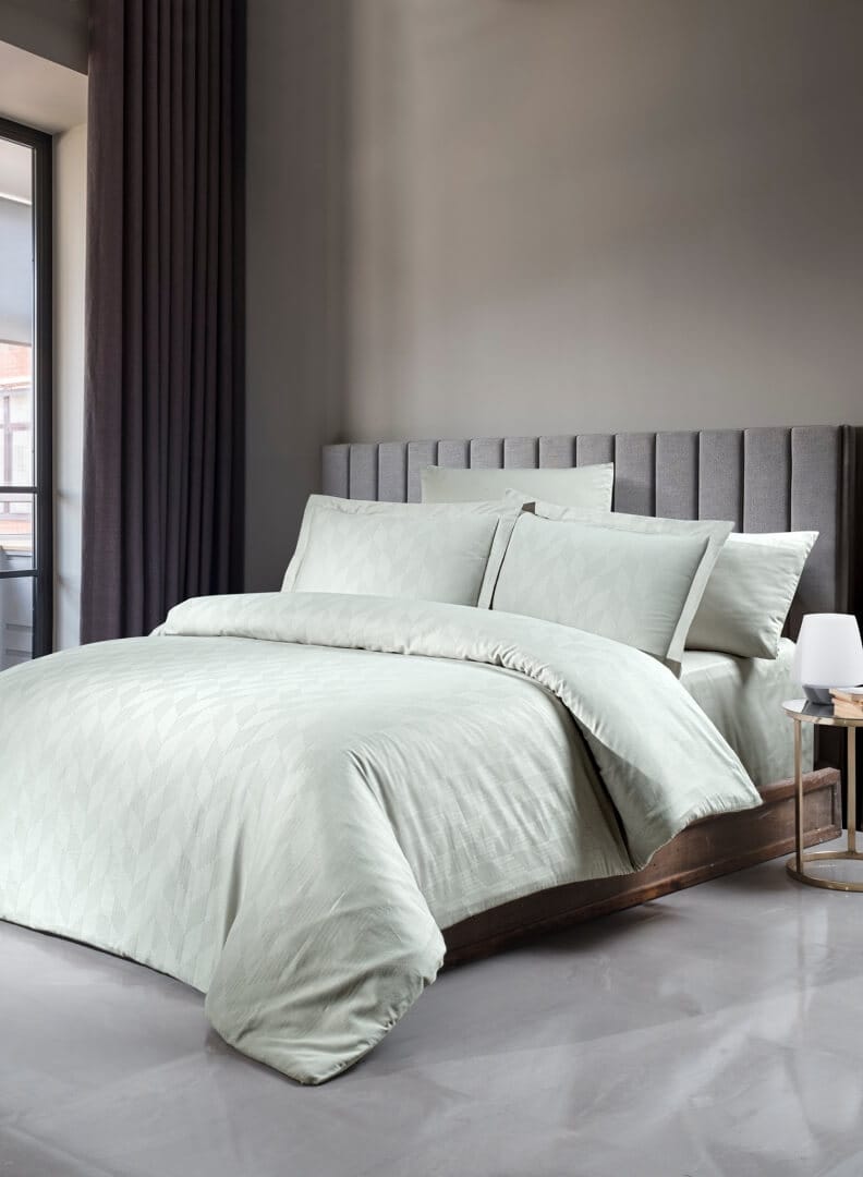 Постільна білизна First Choice Jacquard Satin 160 х 220 сімейний см Boris Ice купити Постільна білизна First Choice Jacquard Satin 200 х 220 см Boris Ice - Зображення 1