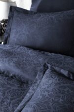 Постільна білизна First Choice Jacquard Satin DARK 200 х 220 см Tecna Navy Blue — изображение 2