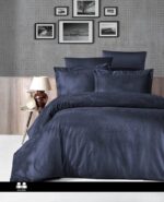 Постільна білизна First Choice Jacquard Satin DARK 200 х 220 см Tecna Navy Blue
