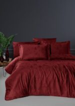 Постільна білизна First Choice Jacquard Satin DARK 200 х 220 см Midas Dark Red