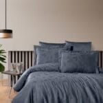 Постільна білизна First Choice Jacquard Satin DARK 160 х 220 сімейний см Corina Denim