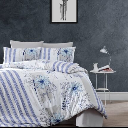Постільна білизна First Choice Ranforce 200 х 220 см Helen Grey