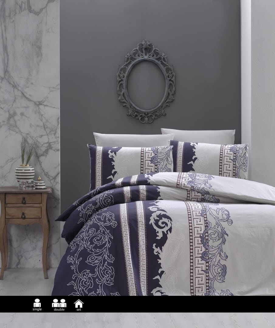 Постільна білизна First Choice Ranforce 160x220 сімейний Wals Indigo купити Постільна білизна First Choice Ranforce 200 х 220 см Wals Indigo — изображение 1