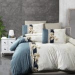 Постільна білизна First Choice Ranforce 200 х 220 см Manolya Blue Stone