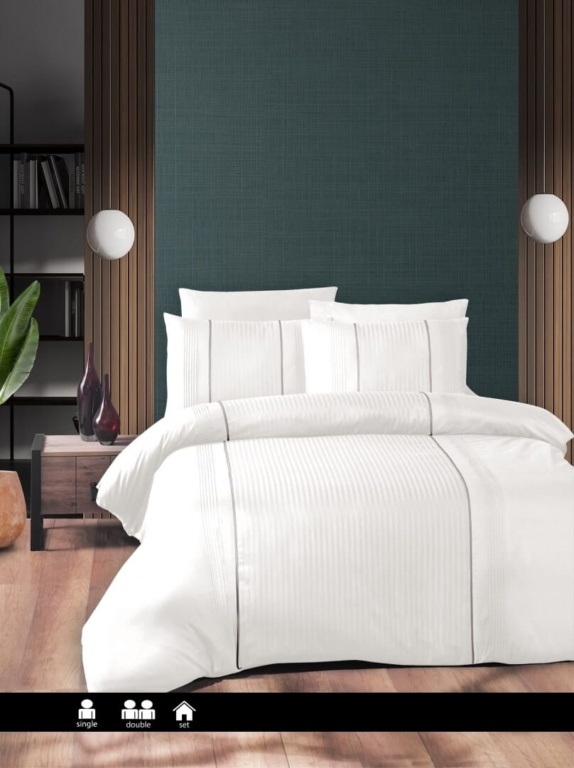 Постільна білизна First Choice Ranforce Deluxe 200 х 220 см Elegant White купити Постільна білизна First Choice Ranforce Deluxe 200 х 220 см Elegant White — изображение 1