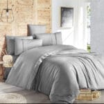 Постільна білизна First Choice Ranforce Deluxe  200 х 220 см Gala Grey
