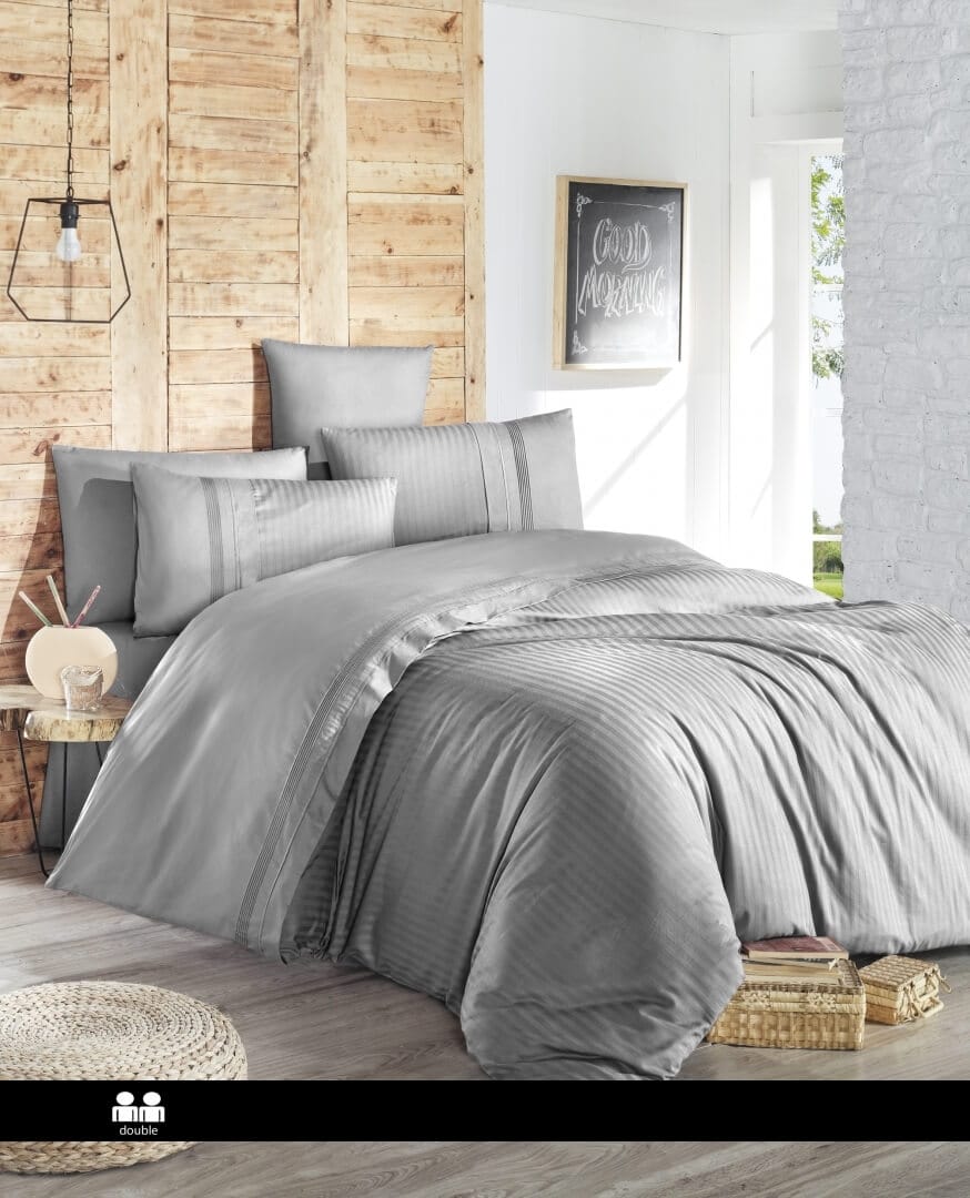 Постільна білизна First Choice Ranforce Deluxe 200 х 220 см Gala Grey купити Постільна білизна First Choice Ranforce Deluxe 200 х 220 см Gala Grey - Зображення 1