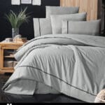 Постільна білизна First Choice Ranforce Deluxe  200 х 220 см Alisa Grey