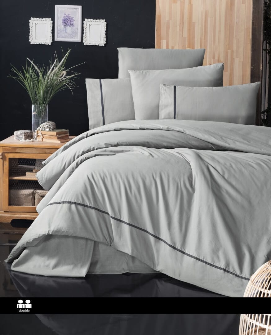 Постільна білизна First Choice Ranforce Deluxe 200 х 220 см Alisa Grey купити Постільна білизна First Choice Ranforce Deluxe 200 х 220 см Alisa Grey — изображение 1