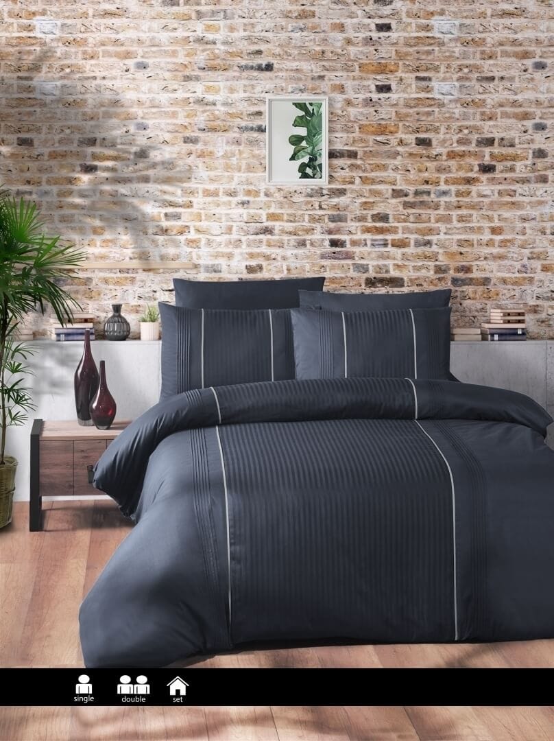 Постільна білизна First Choice Ranforce Deluxe DARK 200 х 220 см Elegant Denim купити Постільна білизна First Choice Ranforce Deluxe DARK 200 х 220 см Elegant Denim - Зображення 1