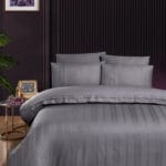 Постільна білизна First Choice Ranforce Deluxe DARK 200 х 220 см Glosland Quicksilver