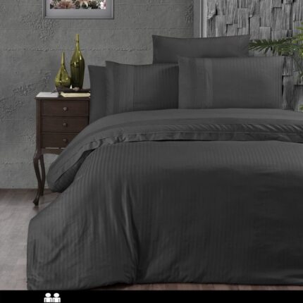 Постільна білизна First Choice Ranforce Deluxe DARK 200 х 220 см  Gala Anthracite